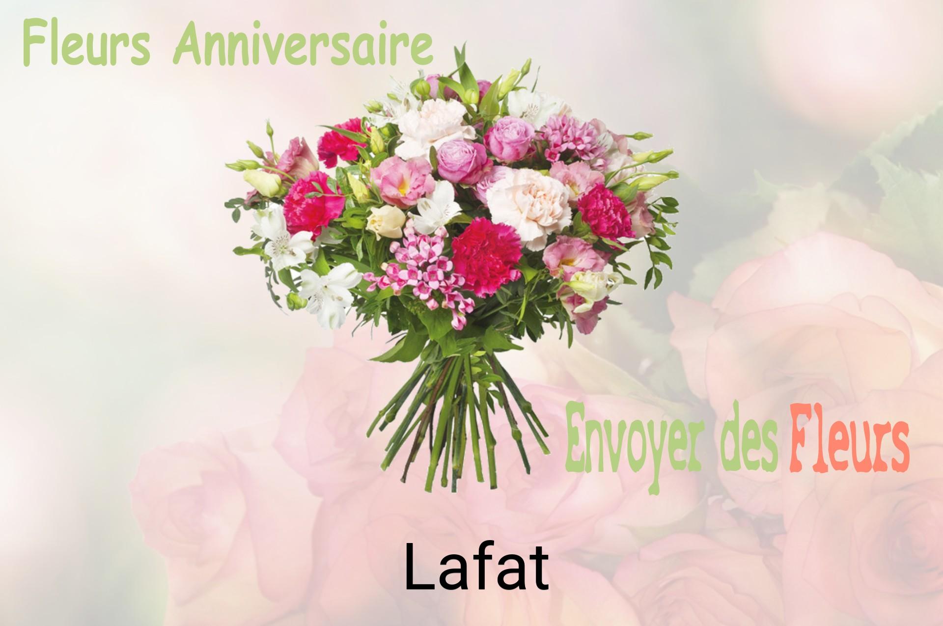Bouquet de fleurs d’anniversaire livré à Lafat